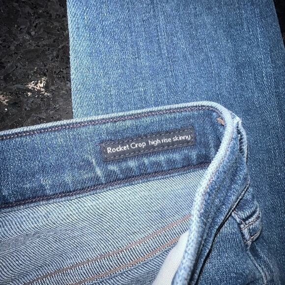 UEC CITIZENS OF HUMANITY ROCKET CROP HIGH RISE SKINNY DEMIN JEANS SZ 27 - Picture 9 of 12